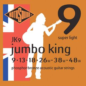 Rotosound Jumbo King Super Light Phosphor Bronze Acoustic Guitar Strings