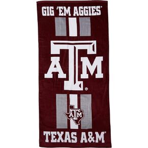 WinCraft NCAA Texas A&M University Fiber Beach Towel, 9lb/30 x 60