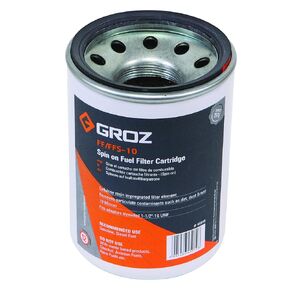 Groz 45911 استبدال فلتر الوقود بلوك الماء 10 ميكرون، يدور على نمط الخرطوشة، خرطوشة فقط