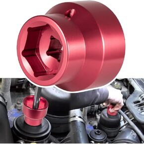 Fuel Filter/Oil Filter Socket 24mm / 36mm Reversible Fuel Filter Cap Remover and Installer Assistant for 2003-2010 6.0L / 6.4L Ford Powerstroke Diesel (Black)