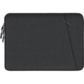 Laptop Case 15.6 inch, Shockproof Protective Computer Sleeve Cover with Accessories Pocket, Water Resistant Traveling Carrying Laptop Bag Compatible for MacBook Dell HP Acer Asus Lenovo, Black