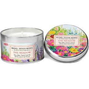 Michel Design Works Soy Wax Candle in Travel Tin Size, The Meadow