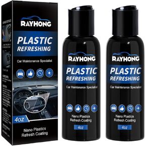 عامل طلاء منعش للبلاستيك، طلاء نانو بلاستيك منعش للأجزاء البلاستيكية، عامل تجديد طلاء كريستالي للسيارة 4 أونصة in Kuwait