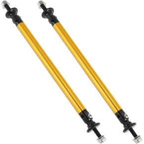 Unifizz 2pcs Front Rear Bumper Lip Splitter Strut Rod 150mm 5.91 Splitter Support Rods Adjustable Tie Support Bars Fit Most Vehicle Gold Tone