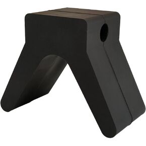 2" Width X 4" V-Span Boat Trailer Bow Stop Non Marking Polyurethane Mounting Hole 1/2"