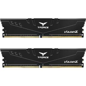 TEAMGROUP T-Force Vulcan Z DDR4 16GB Kit (2x8GB) 3200MHz (PC4-25600) CL16 Desktop Memory Module Ram Black TLZBD416G3200HC16FDC01