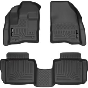 Husky Liners - Weatherbeater | Fits 2010 - 2019 Ford Taurus - Front & 2nd Row Liner - Black, 3 pc. | 98701