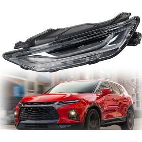 munirater 84686974 Driving Lamp Assembly Day Running Light Replacement for 2019-2022 Blazer Driver Side DRL Clear Lens Black Housing