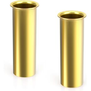 Brass Drain Tube 3-Inch for Transom, Splashwell, Livewell Or Baitwell Installation, Boat Drain Tube Plug (2 Pack)