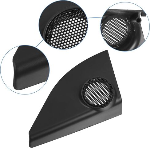 ACROPIX Car Door Tweeter Speaker Panel Cover Trim Fit for Toyota RAV4 2013 2014 2015 2016 2017 2018 - Pack of 2 Black in Saudi Arabia