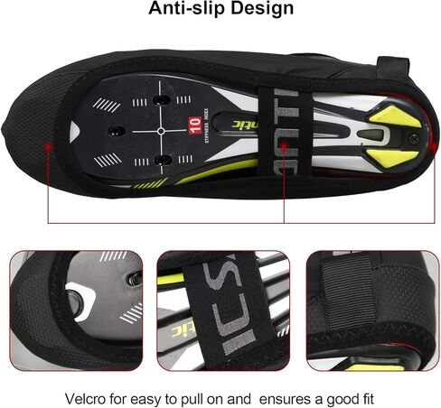 Santic أغطية أحذية ركوب الدراجات للرجال أحذية ركوب الدراجات مقاومة للرياح الحرارية على الطرق للدراجات غطاء أحذية حامي دافئ من الصوف بالداخل أو ليس كما يحلو لك in Kuwait