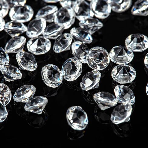 FUTUREPLUSX 10000 PCS Mini Clear Diamonds, 4.5mm Acrylic Crystal Diamond Fillers Wedding Confetti Table Decor in Saudi Arabia