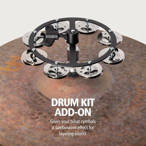 Meinl Cymbals HTHH1BK Mountable Hihat Tambourine with Steel Jingles (VIDEO) in Saudi Arabia