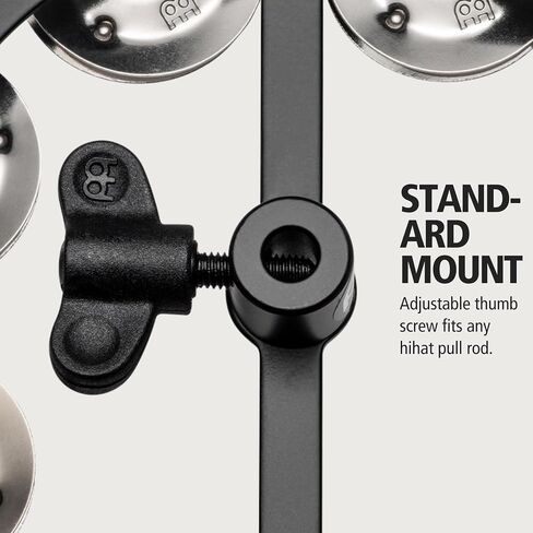 Meinl Cymbals HTHH1BK Mountable Hihat Tambourine with Steel Jingles (VIDEO) in Saudi Arabia