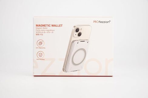 Magnetic Wallet Card Holder For Magsafe, RFID Blocking Slim Hardshell 4 Credit Card & Money Pocket Magnetic Adjustable Stand Wallet for Apple iPhone 15 14 13 12 Plus Max Not for iPhone 13/12 mini in Saudi Arabia
