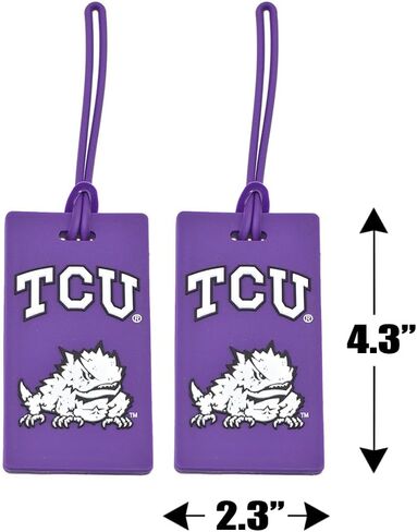 حزمة من 2 بطاقات الأمتعة من Texas Christian Horned Frogs (TCU). in Kuwait