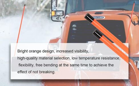 علامات دليل شفرة محراث الثلج مقاس 24 بوصة متوافقة مع Western 62595 Orange Pack of 4 in Kuwait