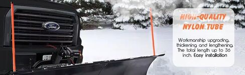 علامات دليل شفرة محراث الثلج مقاس 24 بوصة متوافقة مع Western 62595 Orange Pack of 4 in Kuwait