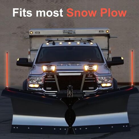 علامات دليل شفرة محراث الثلج مقاس 24 بوصة متوافقة مع Western 62595 Orange Pack of 4 in Kuwait