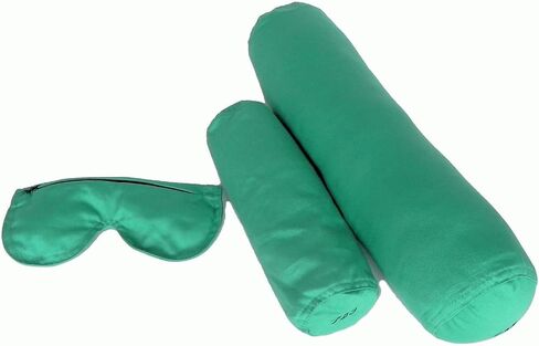 Meditation Kit, 3 Piece Yoga Set, Eye Pillow Buckwheat Hull Filled, Back Bolster/Cushion Fiber Filled, Neck Bolster Buckwheat Hull Filled in Saudi Arabia