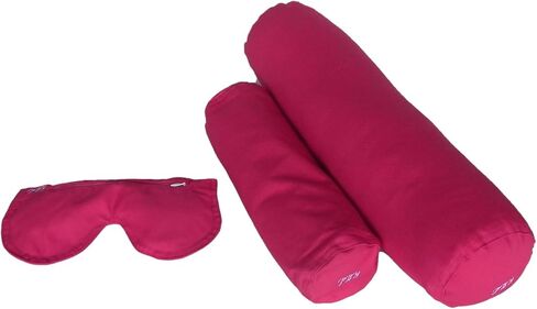Meditation Kit, 3 Piece Yoga Set, Eye Pillow Buckwheat Hull Filled, Back Bolster/Cushion Fiber Filled, Neck Bolster Buckwheat Hull Filled in Saudi Arabia