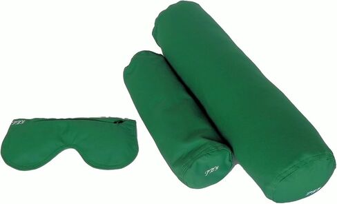 Meditation Kit, 3 Piece Yoga Set, Eye Pillow Buckwheat Hull Filled, Back Bolster/Cushion Fiber Filled, Neck Bolster Buckwheat Hull Filled in Saudi Arabia