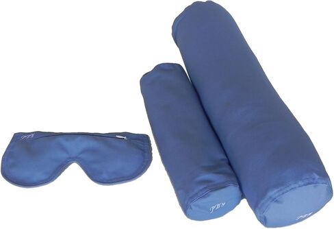Meditation Kit, 3 Piece Yoga Set, Eye Pillow Buckwheat Hull Filled, Back Bolster/Cushion Fiber Filled, Neck Bolster Buckwheat Hull Filled in Saudi Arabia
