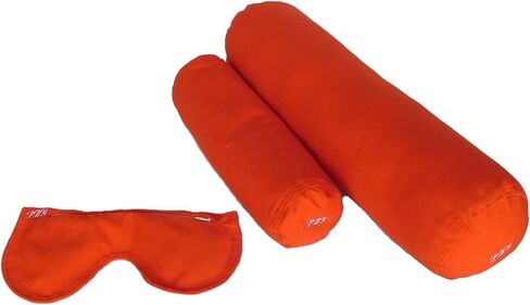 Meditation Kit, 3 Piece Yoga Set, Eye Pillow Buckwheat Hull Filled, Back Bolster/Cushion Fiber Filled, Neck Bolster Buckwheat Hull Filled in Saudi Arabia