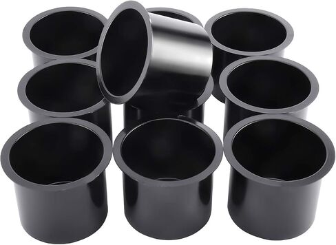 10 Pieces of Solid Aluminum Drop-in Drink Cup Holder for Boat,Table,Camper (10 Pack of Silver) in Saudi Arabia