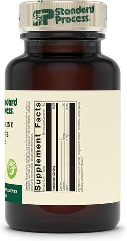 Standard Process - Prolamine Iodine - Supports Healthy Iodine Levels, Healthy Thyroid Function, Calcium, Iodine, Gluten Free and Vegetarian - 180 Tablets in Saudi Arabia