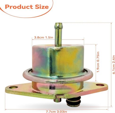 منظم ضغط حقن الوقود - 2.7 بار، متوافق مع Ford F-150/F-250/F-350/F-450/F-550/E-250/E-350/Lincoln/Murcury، يستبدل OEM #F4SZ9C968A، F4TZ9C968B in Kuwait