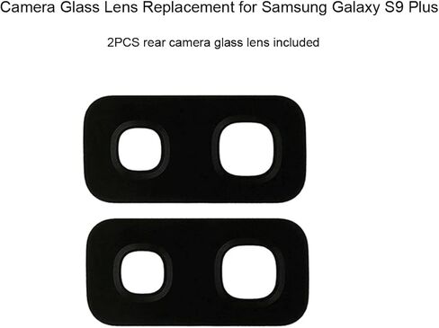 2PCS Original OEM Back Rear Camera Glass Replacement for Samsung Galaxy S9 Plus with Preinstalled Adhesive + Repair Tools Kit + Installation Manual in Kuwait