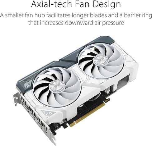 بطاقة رسومات الألعاب ASUS ROG Strix GeForce RTX™ 4060 OC Edition (PCIe 4.0، 8GB GDDR6، DLSS 3، HDMI 2.1a، DisplayPort 1.4a، تصميم مروحة Axial-tech، Aura Sync، تقنية 0dB) in Saudi Arabia
