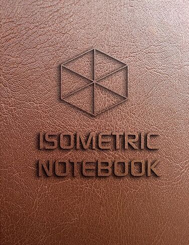 Isometric Notebook: Isometric Graph Paper Large Isometric Grid Pages Size 8.5x11" 120Pages Leather Cover in Saudi Arabia