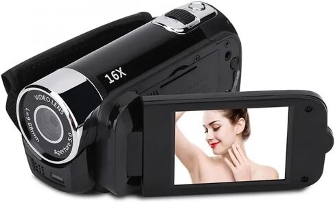 كاميرا فيديو 1080P Full HD 16MP DV كاميرا فيديو رقمية شاشة دوران 270 درجة 16X Shoot Zoom in Kuwait