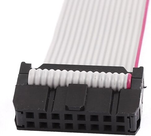 HLin 2Pcs 2.54mm Pitch 40Pin F/F IDC Connector Motherboard Flat Ribbon Cable 1M Length in Saudi Arabia