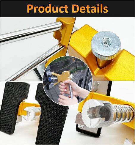 Auto Body Dent Repair Kit 58pcs Dent Puller Tools Paintless Dent Removal Kit with Golden Lifter, Small Hot Melt Glue Gun for Car Hail Damage Repair in Saudi Arabia