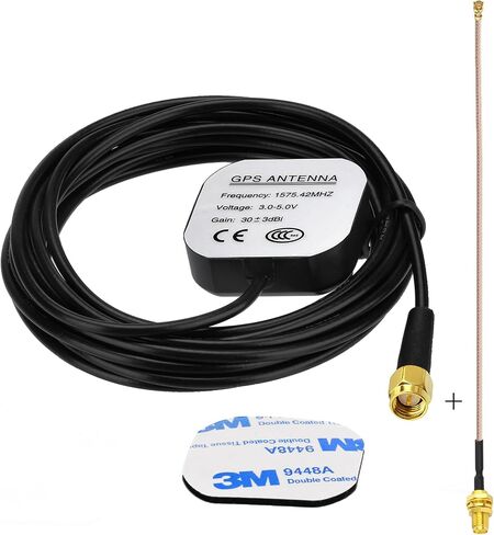 هوائي الملاحة GPS النشط SMA ذكر هوائي GPS مع 6 بوصة U.FL IPX IPEX إلى SMA كابل ضفيرة لـ 4G LTE GPS Tracker Locator نظام استقبال GPS للسيارة in Saudi Arabia