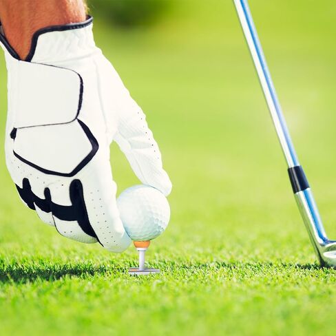 تي شيرتات الجولف - تيشيرتات الجولف من الجيل التالي مع ارتفاع قابل للتعديل ودليل مرئي متأرجح، تيشيرتات جولف بلاستيكية متينة للاستخدام المتعدد، ملحقات جولف للرجال (عبوة من 6 قطع) in Kuwait