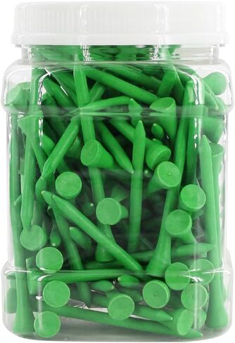 Wooden Golf Tees 3-1/4 inch 3.25 Inches Natural Wood Golf Tees in Bulk for Men Women Golfer Reduce Side Spin and Friction Durable 120pcs in Plastic Can in Saudi Arabia