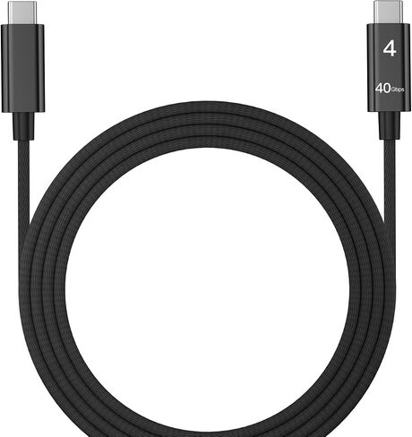كابل Thunderbolt 4 بطول 6 أقدام، كابل شحن USB C إلى USB C بقدرة 240 وات، يدعم شاشة 8K/نقل بيانات 40 جيجابت في الثانية، لهاتف iPhone15Pro/15ProMax، وiPad Pro، وMacBooks، وHub، والإرساء (1.8 متر) in Saudi Arabia