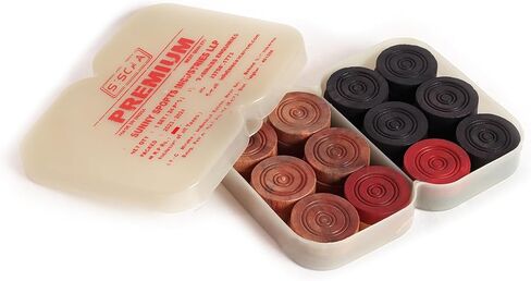 KD SISCAA Carrom Coin Carrom ملحق لوحة Carrom معتمد ومستخدم في البطولة الوطنية Carrom Board من قبل اتحاد Carrom الهندي (ممتاز) in Kuwait