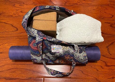 Aozora Yoga Mat Bag Tote Sling Carrier with Yoga Mat Carrier Pocket Carryall Shoulder Bag Light and Durable in Kuwait