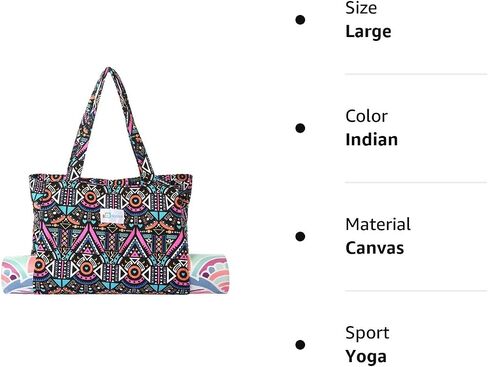 Aozora Yoga Mat Bag Tote Sling Carrier with Yoga Mat Carrier Pocket Carryall Shoulder Bag Light and Durable in Saudi Arabia