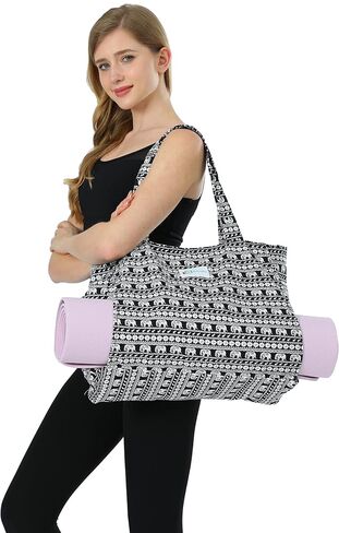 Aozora Yoga Mat Bag Tote Sling Carrier with Yoga Mat Carrier Pocket Carryall Shoulder Bag Light and Durable in Saudi Arabia