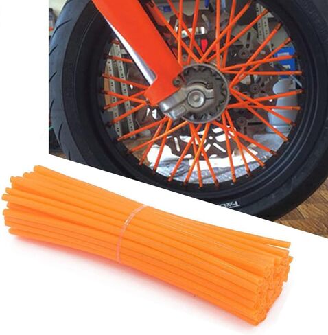 72 قطعة من أغطية جلود الدراجات النارية مقاس 8 بوصة - 21 بوصة لجنوط العجلات Kawasaki KX KL-XF KLR KL Honda CRF XL XLR XR K.T.M Y.amaha XT250-600 WRF XC R-Z400S SM RM2 F750GS (أسود) in Kuwait