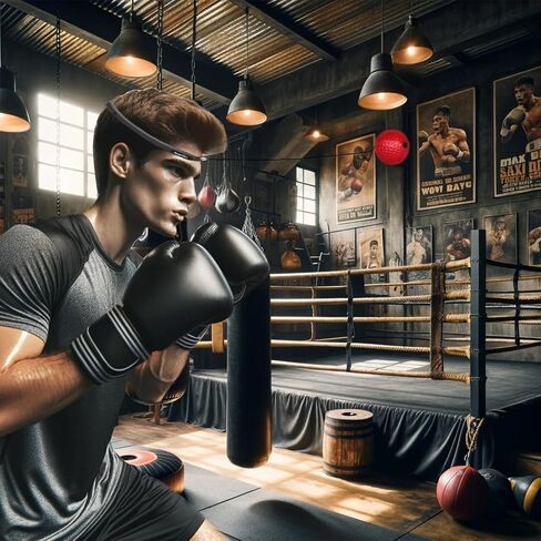 High-Performance Boxing Reflex Balls - Improve Reflexes and Speed Training - Set of 2 with Adjustable Headbands, 4 Balls - Safe & Professional Training Kit in Saudi Arabia