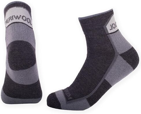 جوارب صوف ميرينو للمشي لمسافات طويلة من صوف ميرينو - زوجان من الجوارب الصوفية للكاحل للرجال والنساء in Kuwait