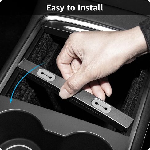 Motrobe Tesla Model Y Model 3 Center Console USB Charging Cable Organizer Console Cable Management Holder for 2021 2022 2023 Model 3 Model Y Accessories in Kuwait