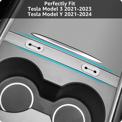 Motrobe Tesla Model Y Model 3 Center Console USB Charging Cable Organizer Console Cable Management Holder for 2021 2022 2023 Model 3 Model Y Accessories in Kuwait